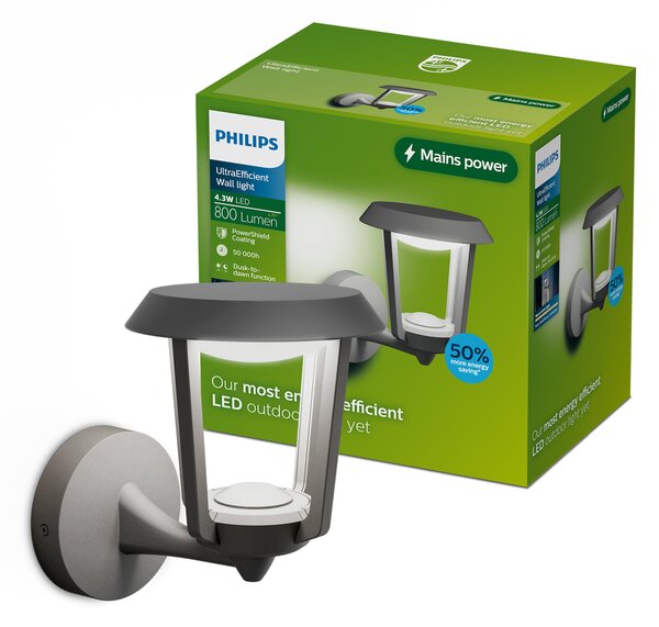 Nuvy nástěnná lampa 4,3W 27K antracit