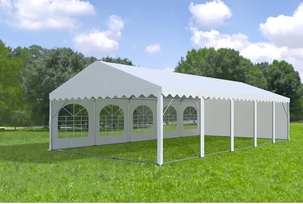 Zahradní párty stan 5x10m MAX 2m - ohnivzdorný barva Bílá