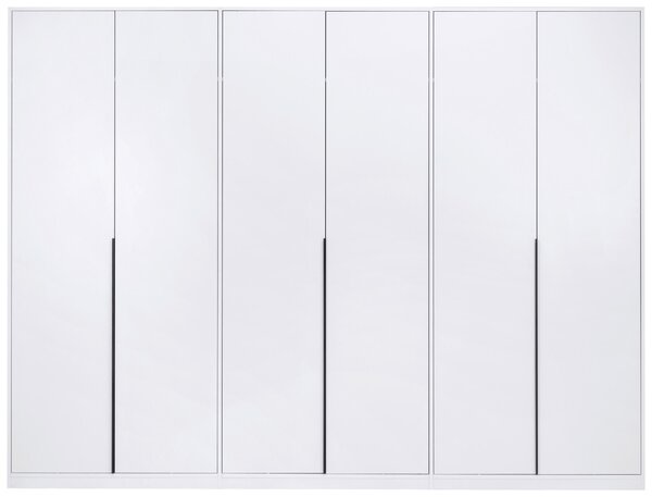 ŠATNÍ SKŘÍŇ S OTOČNÝMI DVEŘMI, bílá, 276/211/53 cm P & B - Šatní skříně, Online Only