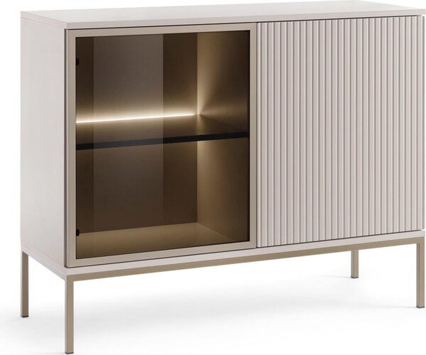 Laval K104 LED - tídveová komoda s osvtlením, kamír, íka 104 cm, výka 83 cm, hloubka 39 cm