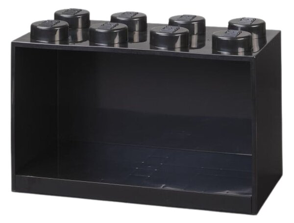 Černá nástěnná police LEGO® Storage 21 x 32 cm
