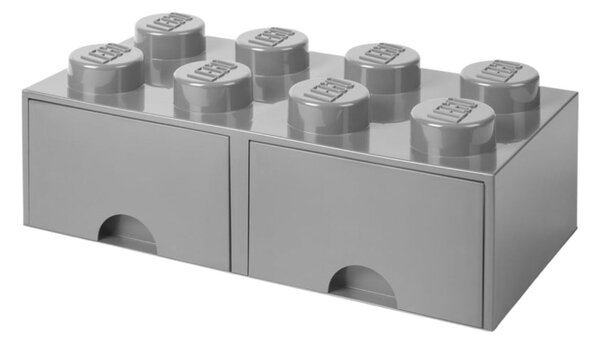 Šedý úložný box LEGO® Storage 25 x 50 cm