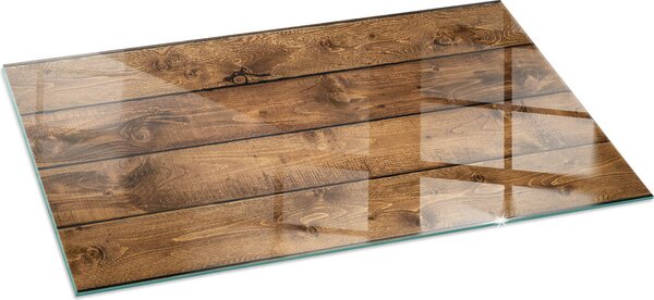 Sklenná podlahová deska 100x50 cm - Krbová deska sklenná - Krbová deska sklenná - Ochranné sklo - Ochranná deska proti jiskrám - Sklenná podlahová deska neholavá - Tepelná ochrana - Ochrana podlahy ze skla - Devná deska se zrnem