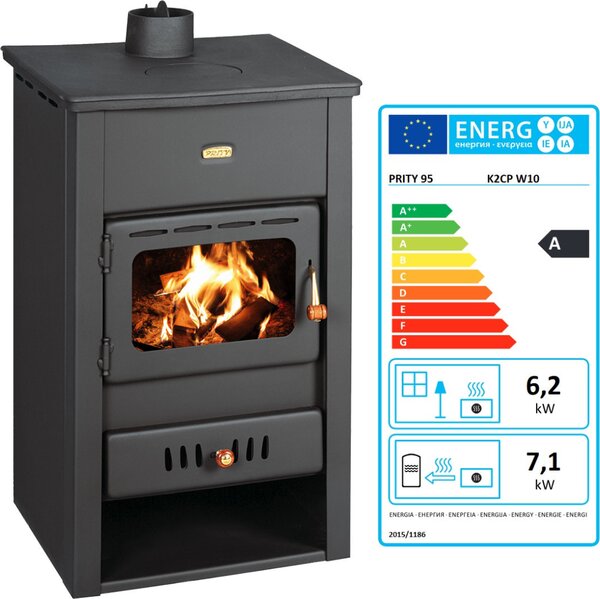 EEK A - Vodní kamna Prity K2 CP W10 - 6,2 + 7,1 Kw