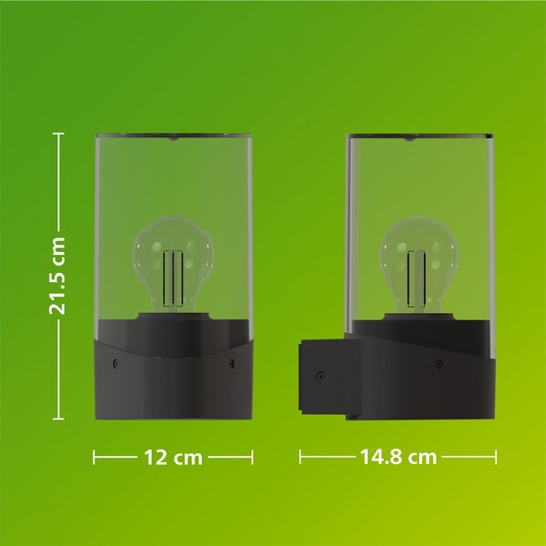 Nayl nástěnná lampa 4W 27K antracit