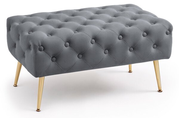 Ak furniture Taburet Madrid grafitový