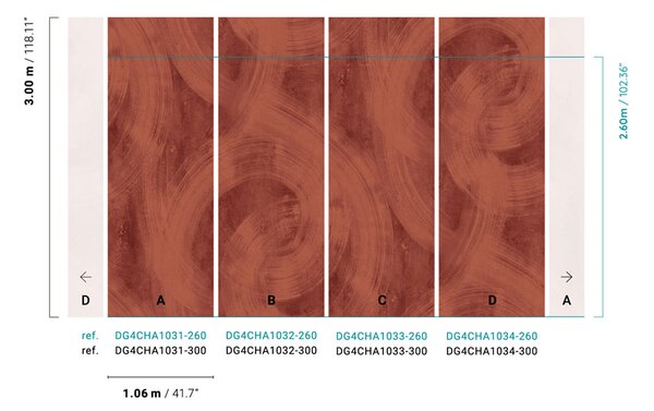Vliesová fototapeta na zeď, štuk, stěrka, DG4CHA1031-260, Wall Designs IV, Khroma by Masureel