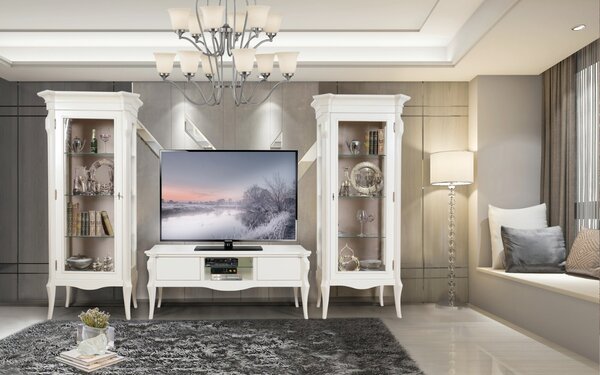 IBA Luxusní obývací stěna Modena Odstín dřeva: Bílá