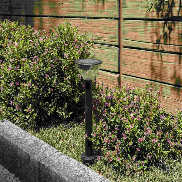 Kyna solární stojanová zahradní lampa 3,8W 27K černá se senzorem