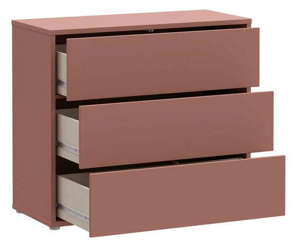 KOMODA, terracotta, 95/83/42 cm Carryhome - Online Only noční stolky, Online Only