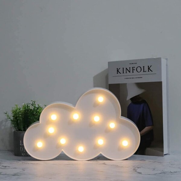 LED dětská lampička OBLÁČEK, 29,5 cm