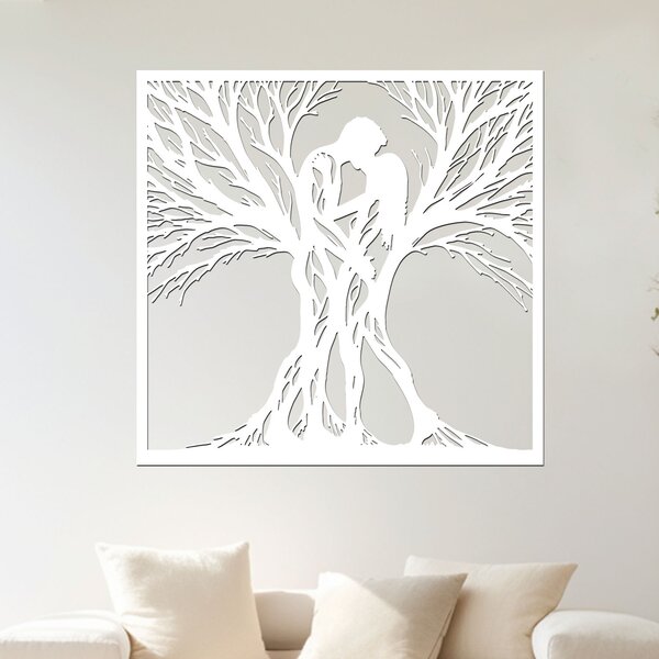 Dřevěný strom SPOJENÍ | Rozměry (cm): 40x40 | Zvolte barvu dekoru: Černá