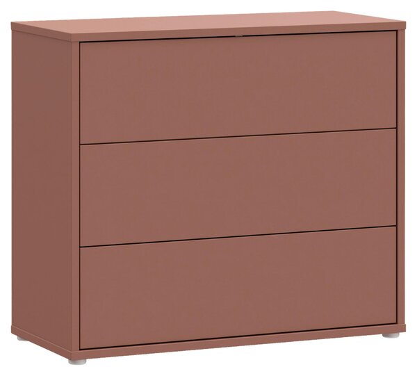 KOMODA, terracotta, 95/83/42 cm Carryhome - Online Only noční stolky, Online Only