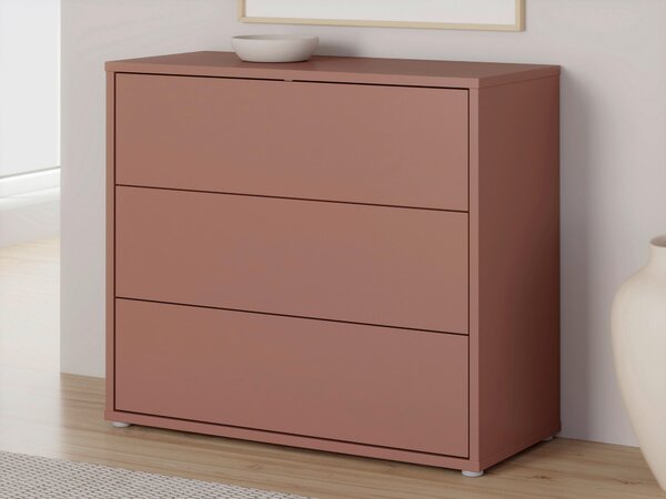 KOMODA, terracotta, 95/83/42 cm Carryhome - Online Only noční stolky, Online Only