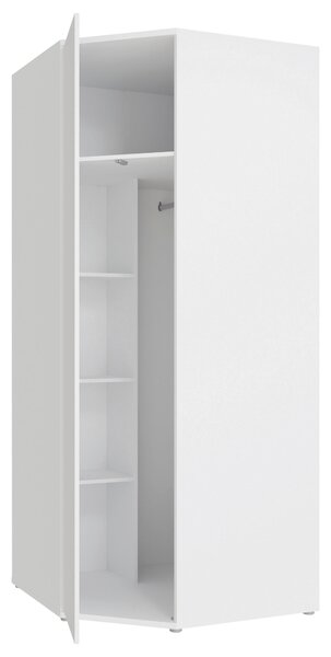 ROHOVÁ ŠATNÍ SKŘÍŇ, bílá, 92/214/92 cm Carryhome - Šatní skříně, Online Only