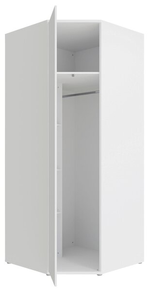 ROHOVÁ ŠATNÍ SKŘÍŇ, bílá, 92/214/92 cm Carryhome - Šatní skříně, Online Only