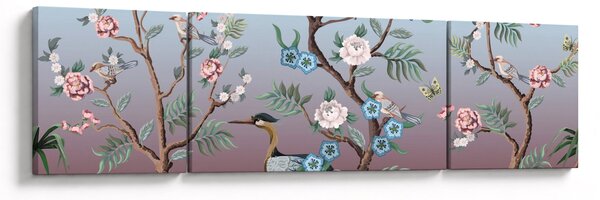 Obraz - Ptačí park (170x50 cm)