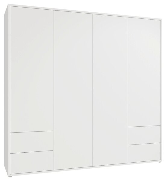 ŠATNÍ SKŘÍŇ S OTOČNÝMI DVEŘMI, bílá, 224/214/60 cm Carryhome - Šatní skříně, Online Only