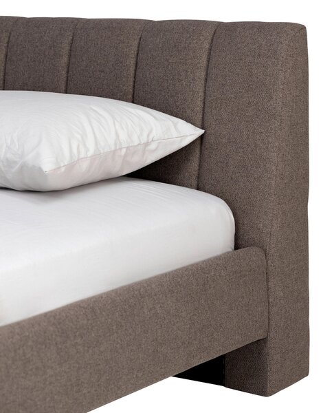 ČALOUNĚNÁ POSTEL, 180/200 cm, hnědá P & B - Postele s roštem, Online Only