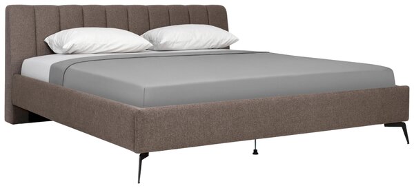 ČALOUNĚNÁ POSTEL, 180/200 cm, hnědá P & B - Postele s roštem, Online Only