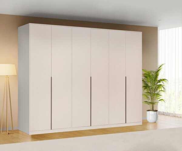 ŠATNÍ SKŘÍŇ S OTOČNÝMI DVEŘMI, kašmírová, 276/211/53 cm P & B - Šatní skříně, Online Only