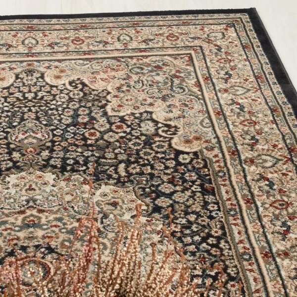 Makro Abra Kusový koberec klasický NEMRUT 8582A Antracitový šedý Rozměr: 80x150 cm