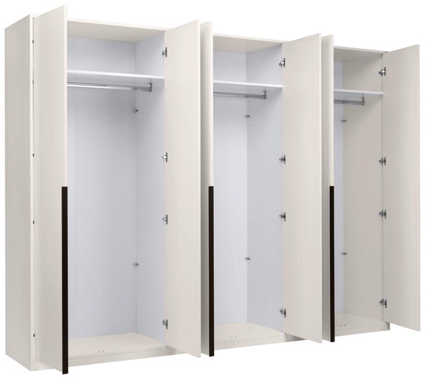 ŠATNÍ SKŘÍŇ S OTOČNÝMI DVEŘMI, kašmírová, 276/211/53 cm P & B - Šatní skříně, Online Only
