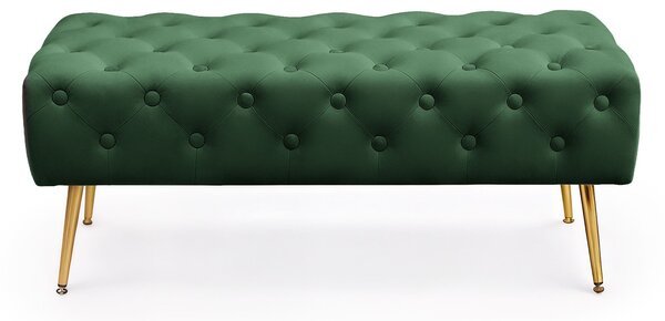Ak furniture Taburet Monaco lahvově zelený