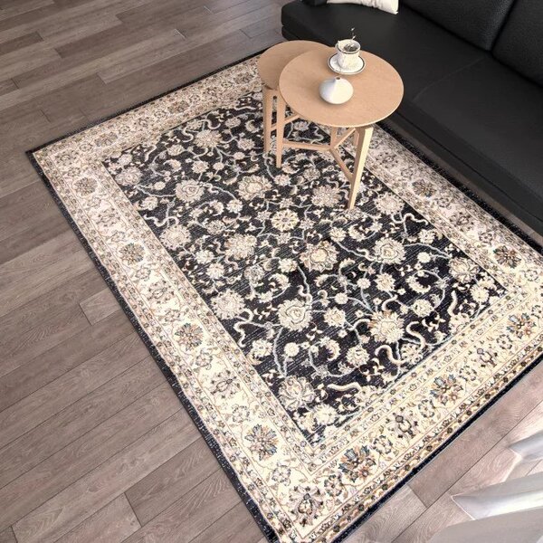 Makro Abra Kusový koberec klasický NEMRUT L423B Antracitový Rozměr: 80x150 cm