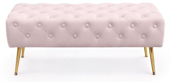 Ak furniture Taburet Monaco pudrově růžový