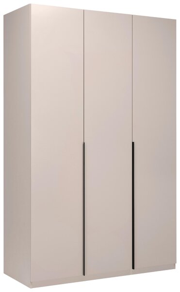 ŠATNÍ SKŘÍŇ S OTOČNÝMI DVEŘMI, kašmírová, 134/211/55 cm P & B - Šatní skříně, Online Only