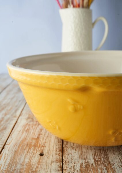 Mísa Mason Cash 29 cm 4 l žlutá Sweet Bee – keramická mixovací mísa s motivem včel na chléb, kynuté těsto, pečení a servírování 0059.688