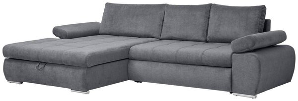 ROHOVÁ SEDAČKA, textil, šedá Carryhome - Sedací soupravy