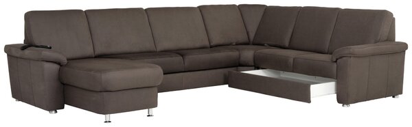 SEDACÍ SOUPRAVA, textil, tmavě hnědá Beldomo System - Sedací soupravy