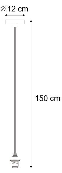Venkovní závěsné svítidlo černé IP44 - Cava