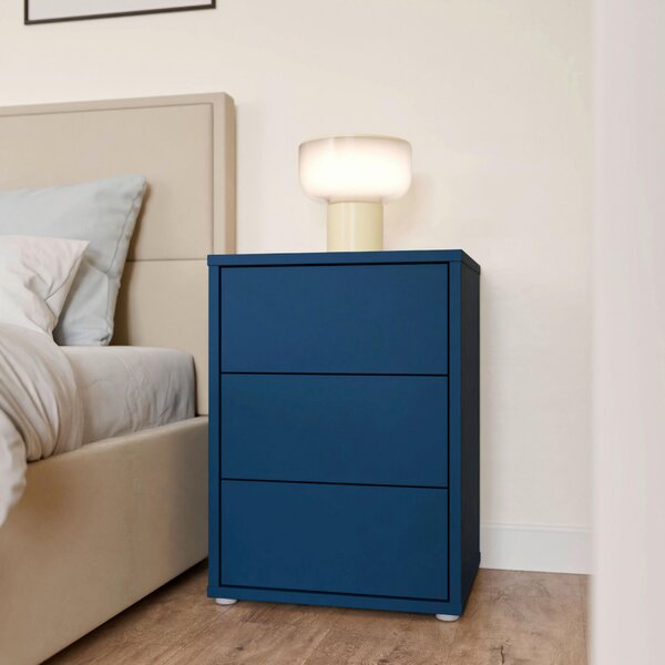 NOČNÍ STOLEK, tmavě modrá, 50/69/42 cm Carryhome - Online Only noční stolky, Online Only