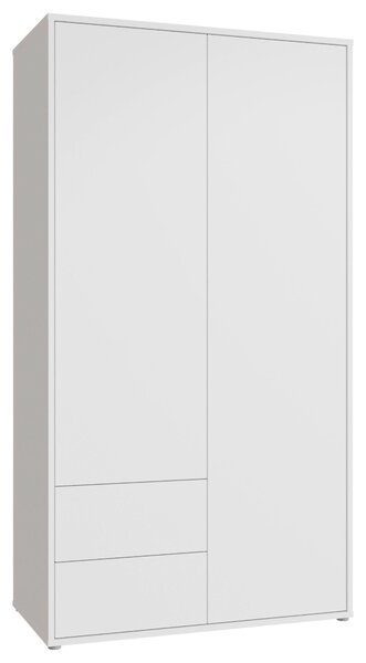 ŠATNÍ SKŘÍŇ S OTOČNÝMI DVEŘMI, bílá, 115/214/60 cm Carryhome - Šatní skříně, Online Only