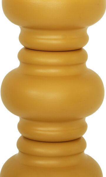 Retro stojací lampa hořčičně žlutá s matným sklem - Fedde