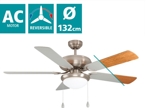 STROPNÍ VENTILÁTOR, 132/132/44 cm Eglo - Online Only svítidla, Online Only