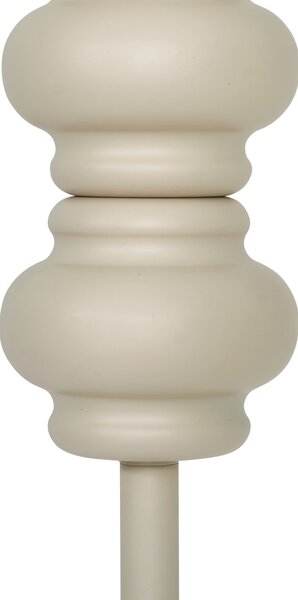Retro stojací lampa béžová s matným sklem - Fedde