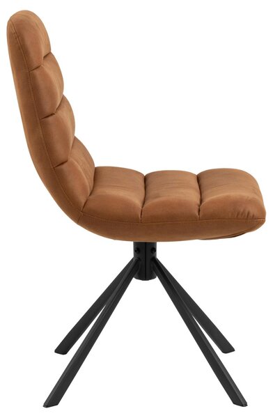 Actona Designová jídelní židle Milford hnědá