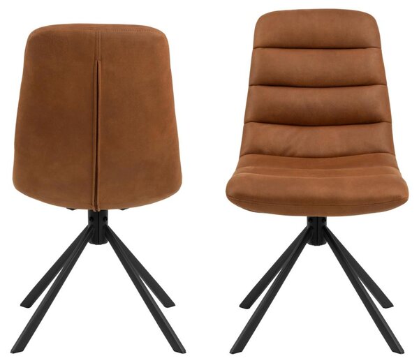 Actona Designová jídelní židle Milford hnědá