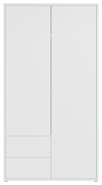 ŠATNÍ SKŘÍŇ S OTOČNÝMI DVEŘMI, bílá, 115/214/60 cm Carryhome - Šatní skříně, Online Only