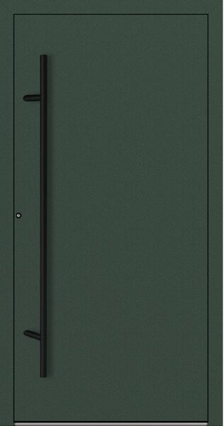 Hliníkové vchodové dveře FM Turen Premium P90 M20 BLACKLINE zelená RAL6009