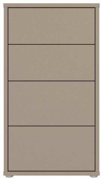 KOMODA, šedohnědá, 55/99/35 cm Carryhome - Online Only noční stolky, Online Only