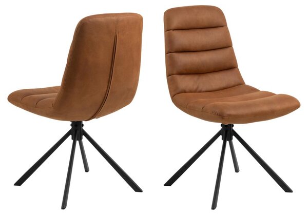 Actona Designová jídelní židle Milford hnědá