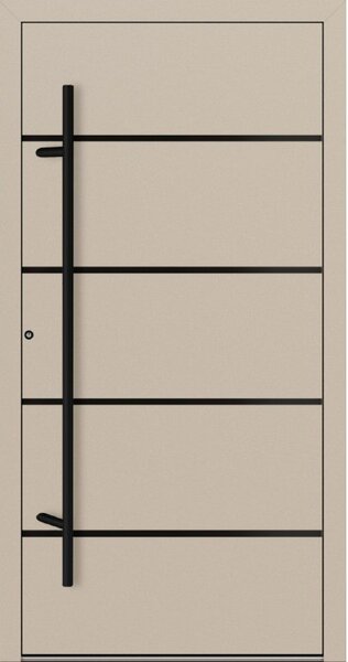 Hliníkové vchodové dveře FM Turen Premium P90 M22 BLACKLINE krémová RAL1015