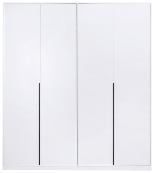 ŠATNÍ SKŘÍŇ S OTOČNÝMI DVEŘMI, bílá, 185/211/53 cm P & B - Šatní skříně, Online Only