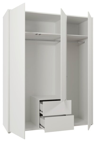 ŠATNÍ SKŘÍŇ S OTOČNÝMI DVEŘMI, bílá, 169/214/60 cm Carryhome - Šatní skříně, Online Only