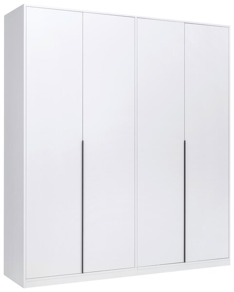 ŠATNÍ SKŘÍŇ S OTOČNÝMI DVEŘMI, bílá, 185/211/53 cm P & B - Šatní skříně, Online Only